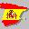 Espagne, carte avec drapeau, 32x32.ICO
